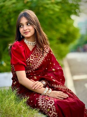নিউ টেন্সেল জরি জামদানী শাড়ি_img_5