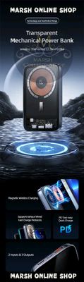 💥USAMS CD184 10000mAh PD 20W Aluminum Magnet WirPower Bankeless_img_7