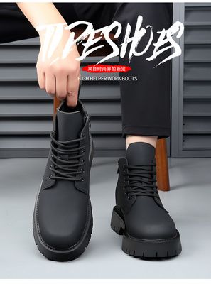 Men's Martin Boots Mid-top Casual Shoes_img_3