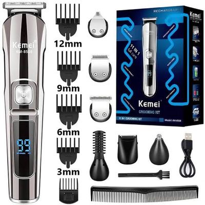 Kemei KM-8508 Multi-grooming kit 11-in-1 Beard, Hair, Body, and Face for Men_img_2