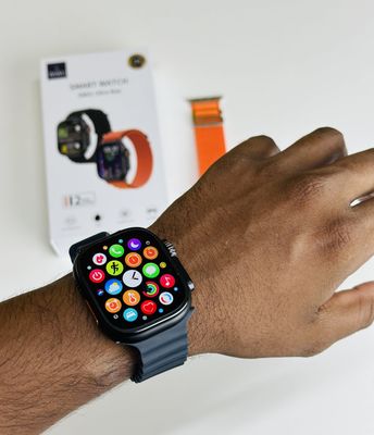 WiWU SW01 Ultra Max Wireless bluetooth Calling Smart Watch with Big Size screen + 2 Strap_img_2