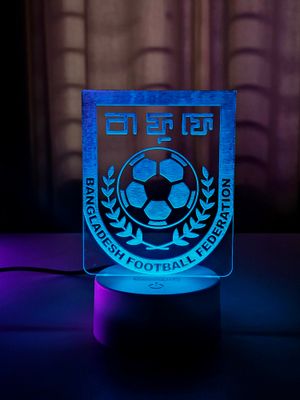 Acrylic Multicolor Night Lamp (Bangladesh Football Federation)_img_1