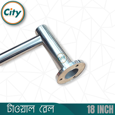 ২৪ ইঞ্চি স্টেইনলেস স্টিল তোয়ালে রেল বাথরুম তোয়ালে হোল্ডার ওয়াল মাউন্ট হ্যান্ড তোয়ালে বার_img_3