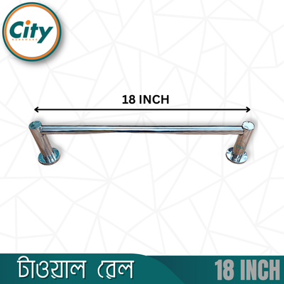 ২৪ ইঞ্চি স্টেইনলেস স্টিল তোয়ালে রেল বাথরুম তোয়ালে হোল্ডার ওয়াল মাউন্ট হ্যান্ড তোয়ালে বার_img_4