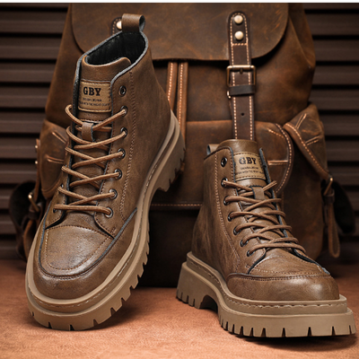 NEW RETRO HIGH-TOP MARTIN LEATHER BOOTS_img_0