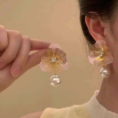 Fashion hallow Pearl drop earring_img_1
