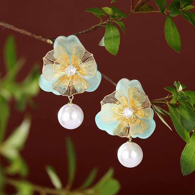 Fashion hallow Pearl drop earring_img_2