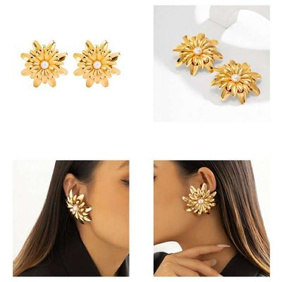 Big Flower stud earrings_img_0
