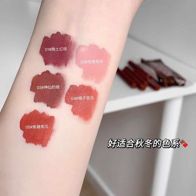 Velvet matte chocolate lips glaze 5 PCs set Available in stock_img_2
