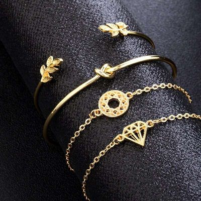Leaf Dimond shape bracelet_img_1