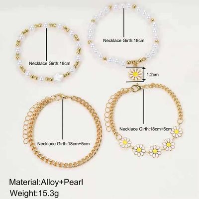 4 pcs Daisy bracelet_img_1