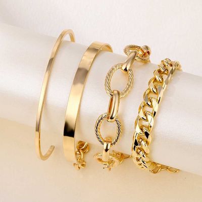 Dough Twists chain cross chain combination bracelet Available in stock_img_0
