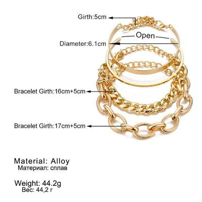 Dough Twists chain cross chain combination bracelet Available in stock_img_1