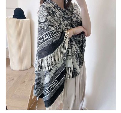 long imitation cashmere tassel scarfAvailable in stock Material: cotton , woolSize: length: 200 width :85_img_0
