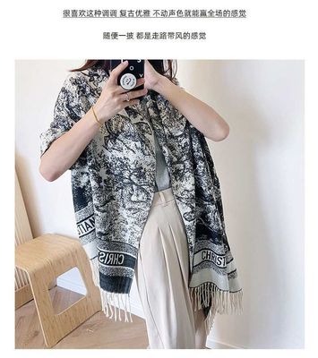 long imitation cashmere tassel scarfAvailable in stock Material: cotton , woolSize: length: 200 width :85_img_3
