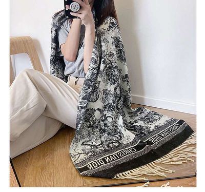 long imitation cashmere tassel scarfAvailable in stock Material: cotton , woolSize: length: 200 width :85_img_4