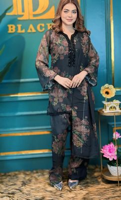 Farsi Black Indian Style Three Piece_img_1