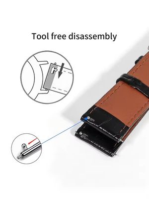 TOMI T-102 Face Gear Transperent Dual Strap Leather Belt Watch (White-Rosegold)_img_4