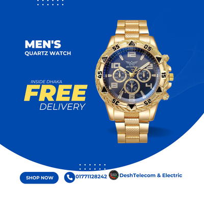Men's Large Dial Three-Eye Elegant Business Casual Quartz Watch Fashion Simple Source Factory Men's Watch_img_7