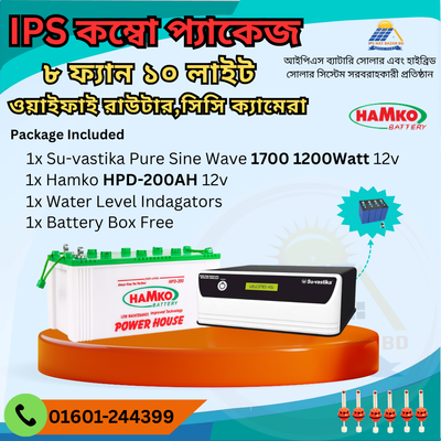 8 Fan 10 Light 1 wifi Router Computer Combo Package Home IPS / UPS inverter_img_0