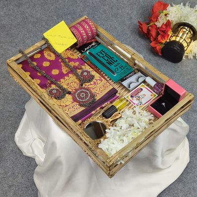 Premium Silk Katan Saree Combo Set - Lavender_img_3