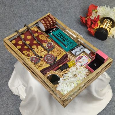 Premium Silk Katan Saree Combo Set - Lavender_img_9
