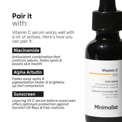 Minimalist 10% Vitamin C Face Serum – For Dull Skin, Dark Spots & Uneven Skin Tone_img_4