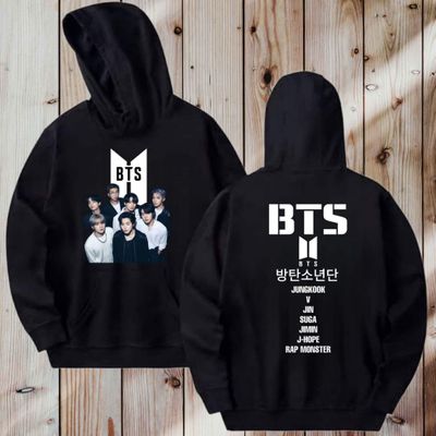 BTS OT7 Logo & OT7 Name Both Side Print Unisex Hoodie_img_0