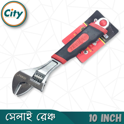 ১ পিস সেলাই রেঞ্চ ৬, ৮ অথবা ১০ ইঞ্ছি সাইজের সামঞ্জস্যযোগ্য ক্রোম সফট রাবার গ্রিপ হ্যান্ডেল সহ_img_4