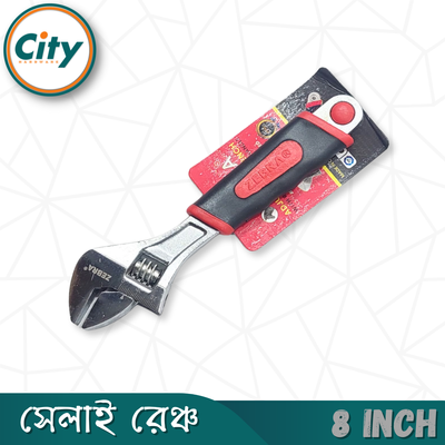 ১ পিস সেলাই রেঞ্চ ৬, ৮ অথবা ১০ ইঞ্ছি সাইজের সামঞ্জস্যযোগ্য ক্রোম সফট রাবার গ্রিপ হ্যান্ডেল সহ_img_5