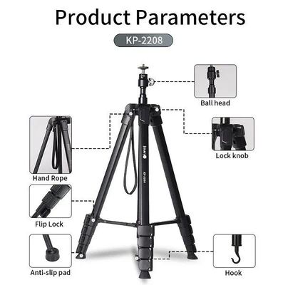 Jmary Tripod KP-2208 Professional Tripod With Mobile Holder ._img_2