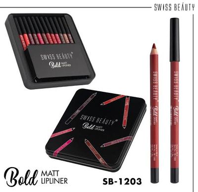 Swiss Beauty 12ps Bold Matt Lipliner Set_img_0
