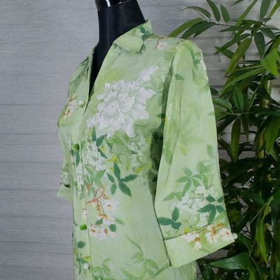 Mint Green Floral Printed 2-Piece Cord Set_img_3