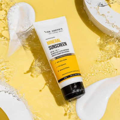 Dr. Sheth's Mineral Sunscreen SPF 50 PA+++ | Water Proof Sunscreen |-(50g)
