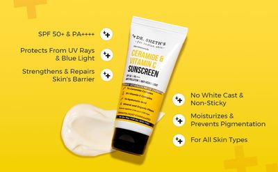 Dr. Sheth's Ceramide & Vitamin C Sunscreen | Spf 50/pa+++ |-(50g)_img_1