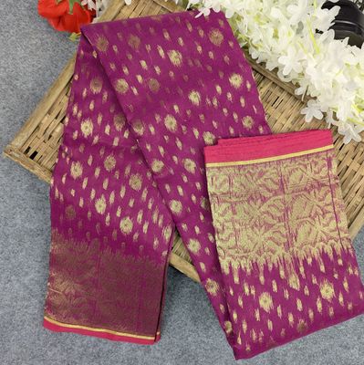 Half Silk Jamdani Saree (Multiple Colors Available)_img_0