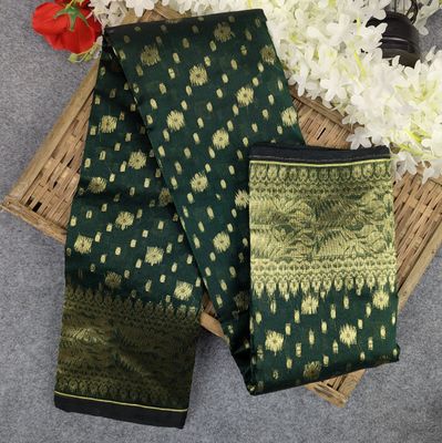 Half Silk Jamdani Saree (Multiple Colors Available)_img_3