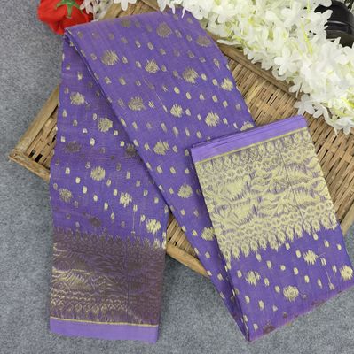 Half Silk Jamdani Saree (Multiple Colors Available)_img_4