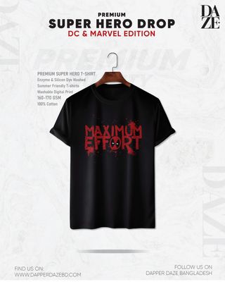 SH0130 Super Hero Maximum Effort T-shirt_img_0