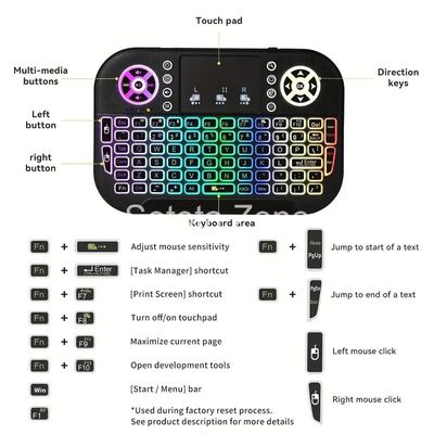 GearUP MK20 Wireless Dual Mode RGB Backlit Mini Portable Keyboard with Touchpad_img_5