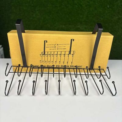 Over The Door 19-Hook Hanger – Space-Saving Organizer_img_0