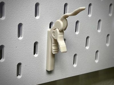 Quick-Lock Pegboard Hook – Lever-Clamp Holder | InDecorBD_img_2