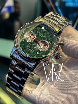 PATEK CHRONO SILVER CHAIN GREEN DIAL_img_0