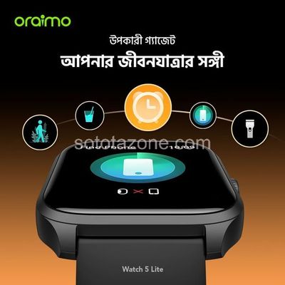 oraimo Watch 5 Lite 2.01" HD Bluetooth Calling Smart Watch (OSW-804)_img_3