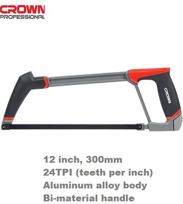 CROWN 12" Professional Heavy-Duty Hack saw, 24T, 45#, 300mm; CPHSH-FXB12_img_0