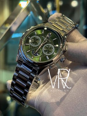 PATEK CHRONO SIMPLE SILVER CHAIN,GREEN DIAL_img_0