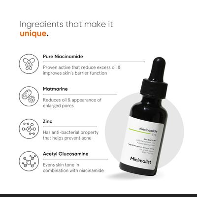 Minimalist 10% Niacinamide Face Serum with Zinc – Oil Control & Anti-Acne for Clearer Skin_img_2