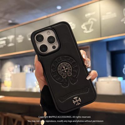 Premium Leather Metal Logo Case_img_1