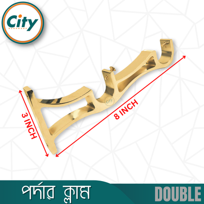 ১ পিস ডাবোল পর্দার ক্ল্যাম পর্দার পাইপ হোল্ডার সাইড ক্লাম্প ১ ইঞ্চি পাইপের জন্য গোল্ডেন রঙের অ্যালুমিনিয়াম পর্দার ক্লাম_img_2