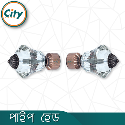 ১ জোড়া (২ পিস) অ্যান্টিক পালিশ করা বড় ক্রিস্টাল পর্দা পাইপ কভার পাইপ ক্যাপ পাইপ হেড ১ ইঞ্চি পাইপের জন্য_img_2